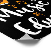 I Turn Coffee Into Music Education Music Teacher G Poster (Hoek)