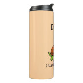 I Turtley Love You Daddy! Cute Father's Day Turtle Thermosbeker (Gedraaid links)