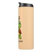 I Turtley Love You Daddy! Cute Father's Day Turtle Thermosbeker (Geroteerd rechts)