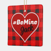 I ♥ U I Love You Buffalo Plaid Ornament (Links)