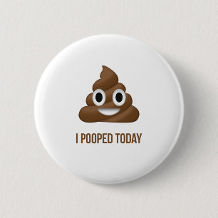 I Uitgeputte vandaag Grappige Emoticon Ronde Button 5,7 Cm