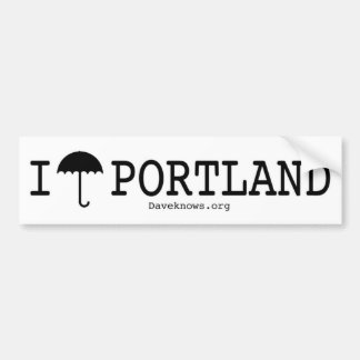 I Umbrella Portland Bumpersticker