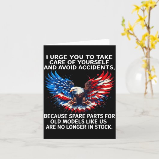 I Urge You To Take Care Of Yourself And Avoid Acci Kaart (Gele Bloem)