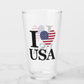 "I ❤️ USA" GLAS (Voorkant)