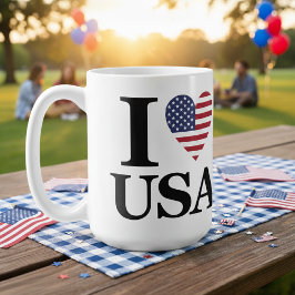 "I ❤️ USA" KOFFIEMOK