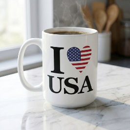 "I ❤️ USA" KOFFIEMOK