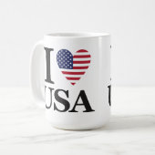 "I ❤️ USA" KOFFIEMOK (Voorkant links)