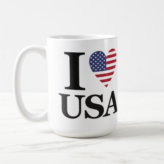 "I ❤️ USA" KOFFIEMOK (Links)