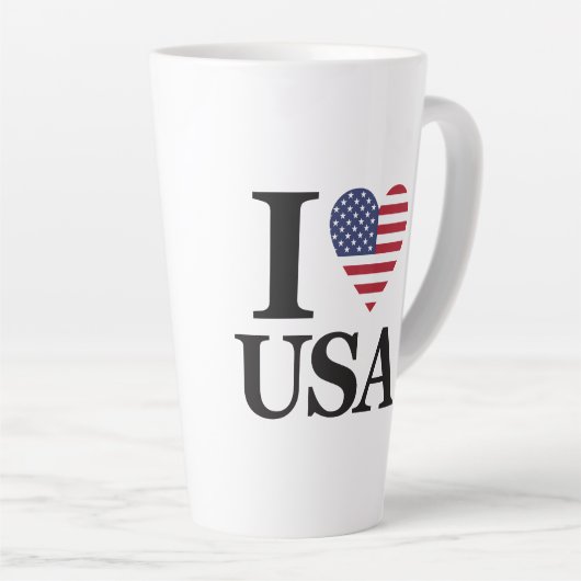 "I ❤️ USA" LATTE MOK (Rechterhoek)