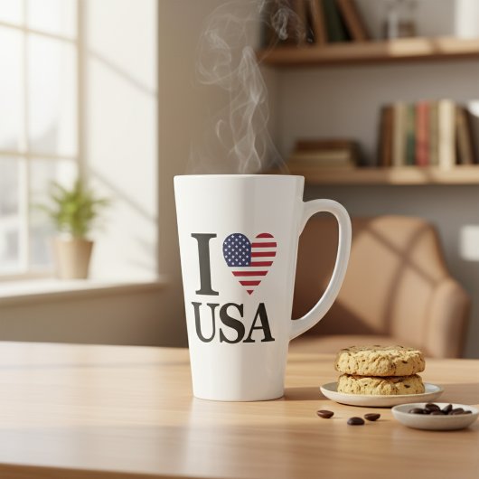 "I ❤️ USA" LATTE MOK