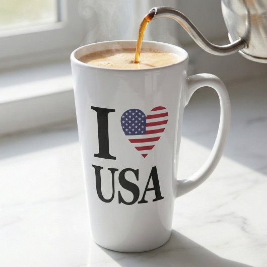 "I ❤️ USA" LATTE MOK