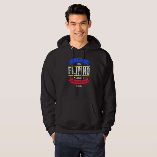 I use my filipino sarcasm because beating Philippi Hoodie (Voorkant volledig)
