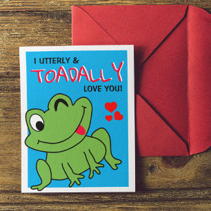 'I Uterly & Toadally' Love Classroom Valentijn Feestdagenkaart