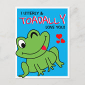 'I Uterly & Toadally' Love Classroom Valentijn Feestdagenkaart (Voorkant)