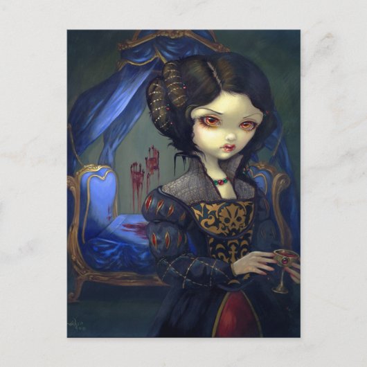 "I Vampiri:  Bellissimo Letto"-Briefkaart Briefkaart (Voorkant)