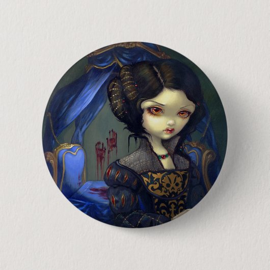 "I Vampiri: Bellissimo Letto"-Button Ronde Button 5,7 Cm (Voorkant)