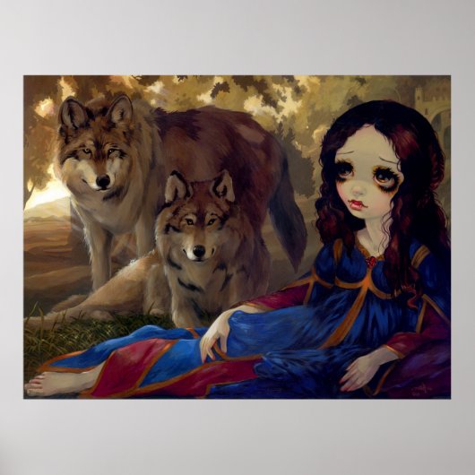 I Vampiri: I Lupi ART PRINT gothic vampire wolf (Voorkant)