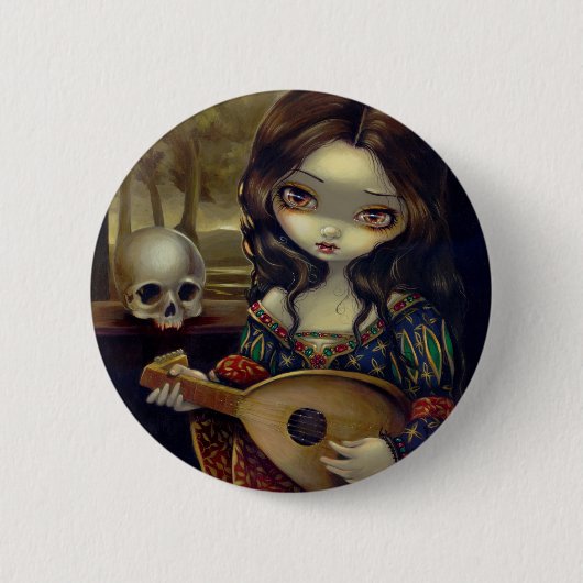 "I Vampiri: Il Liuto"-Button Ronde Button 5,7 Cm (Voorkant)