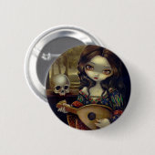 "I Vampiri: Il Liuto"-Button Ronde Button 5,7 Cm (Voorkant /achterkant)