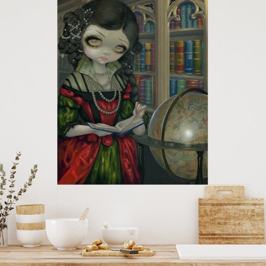 I Vampiri La Libreria ART PRINT gothic vampire art (Keuken)