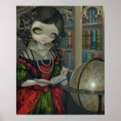 I Vampiri La Libreria ART PRINT gothic vampire art (Voorkant)