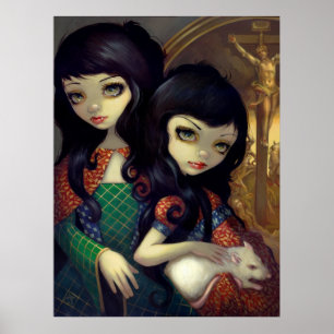 I Vampiri La Sorelle ART PRINT vampire sisters rat