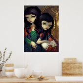 I Vampiri La Sorelle ART PRINT vampire sisters rat (Keuken)