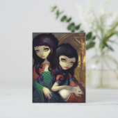 "I Vampiri:  La Sorelle" Briefkaart (Staand voorkant)