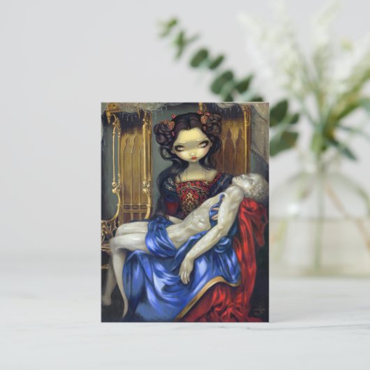 "I Vampiri:  Pietà" Briefkaart (Staand voorkant)