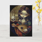 "I Vampiri:  Wenskaart van IL Liuto het" Kaart (Gele Bloem)