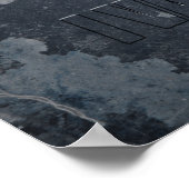 I Vape Hard Skull-Poster Poster (Hoek)