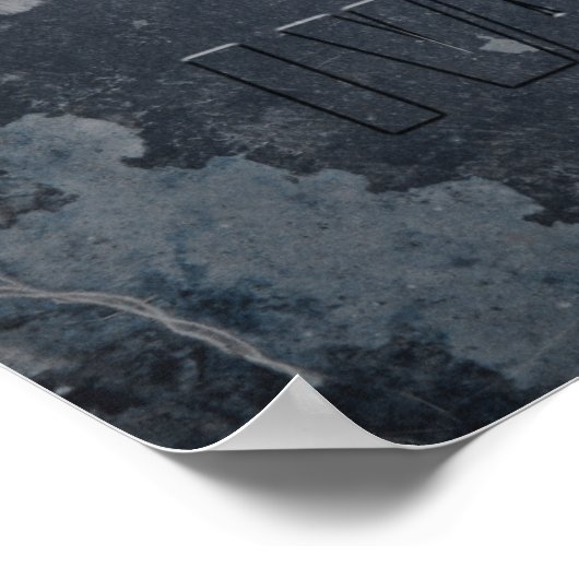 I Vape Hard Skull-Poster Poster (Hoek)