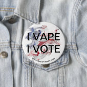 I VAPE I VOTE Vlag van de Verenigde Staten Ronde Button 4,0 Cm (In situ)