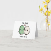 “I’ve Bean Thinking Of You” Kawaii-bonen Kaart (Gele Bloem)