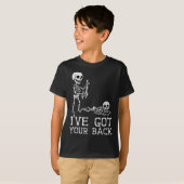 I’ve Got Your Back Skeleton Halloween Costume Funn T-shirt (Voorkant volledig)