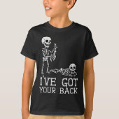 I’ve Got Your Back Skeleton Halloween Costume Funn T-shirt (Voorkant)