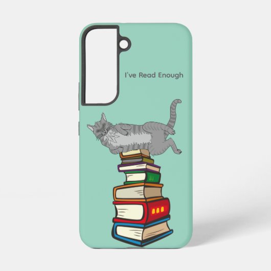 I’ve Read Enough Cat Samsung Galaxy Case Hoesje (Achterkant)