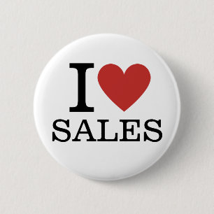 I ❤️ Verkoop voor werknemers CUSTOM Pins Ronde Button 5,7 Cm