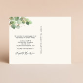 I Verplaatst Eucalyptus Waterverf Verplaatsen Aankondigingskaart