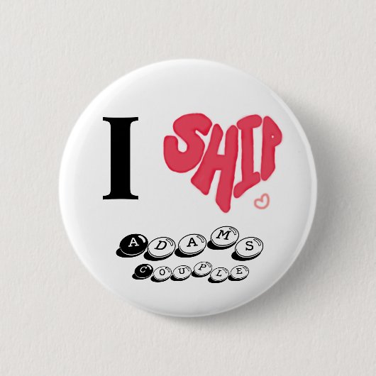 I Verzendknop AdamsCouple Ronde Button 5,7 Cm (Voorkant)