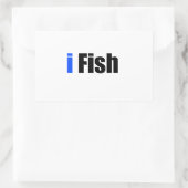 i Vis Rechthoekige Sticker (Tas)