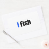 i Vis Rechthoekige Sticker (Envelop)