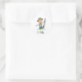 I Vis Ronde Sticker (Tas)