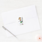 I Vis Ronde Sticker (Envelop)