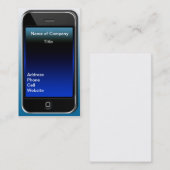 i Visitekaartje met telefoonnummer (Voorkant / Achterkant)