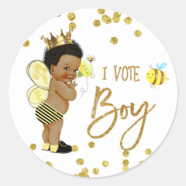 I VOICE BOY bee Gender Reveal game label