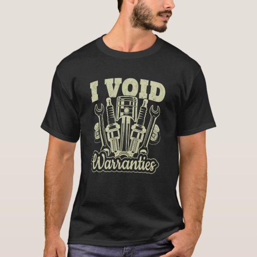 I Void Warranties Car Enthusiast T-shirt (Voorkant)