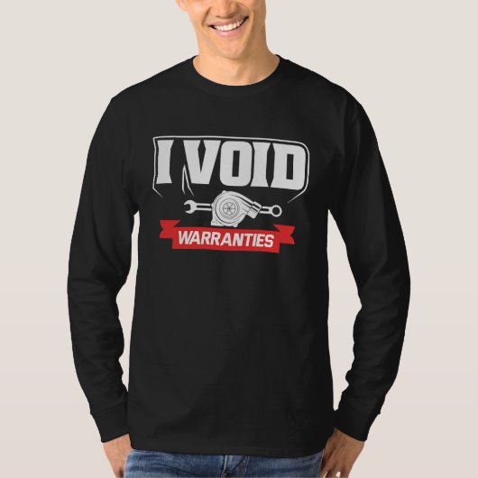 I void Warranties  Mechanics T-shirt (Voorkant)