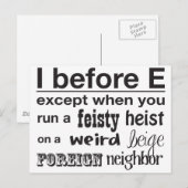 I vóór E Briefkaart (Voorkant / Achterkant)