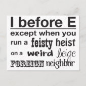 I vóór E Briefkaart (Voorkant)